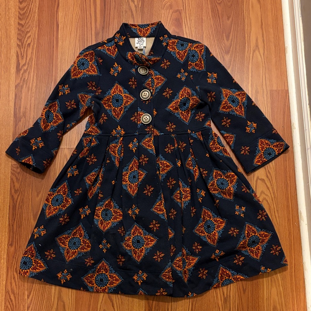 Ivy Jane Navy and Orange Patterned Blazer